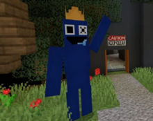 BLUE CREATES NEW RAINBOW FRIENDS! (Minecraft) 